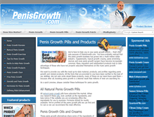 Tablet Screenshot of penisgrowth.com